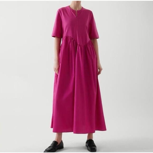 COS Dresses & Skirts - COS Asymmetric Zip Maxi Dress Size Large